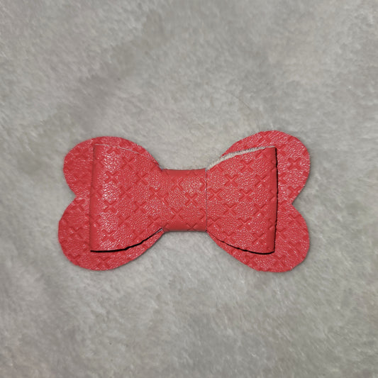 Coral Heart Style Bow