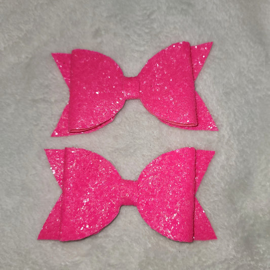Hot Pink Glitter Bow