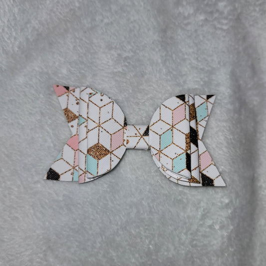 Pastel Geometric Bow
