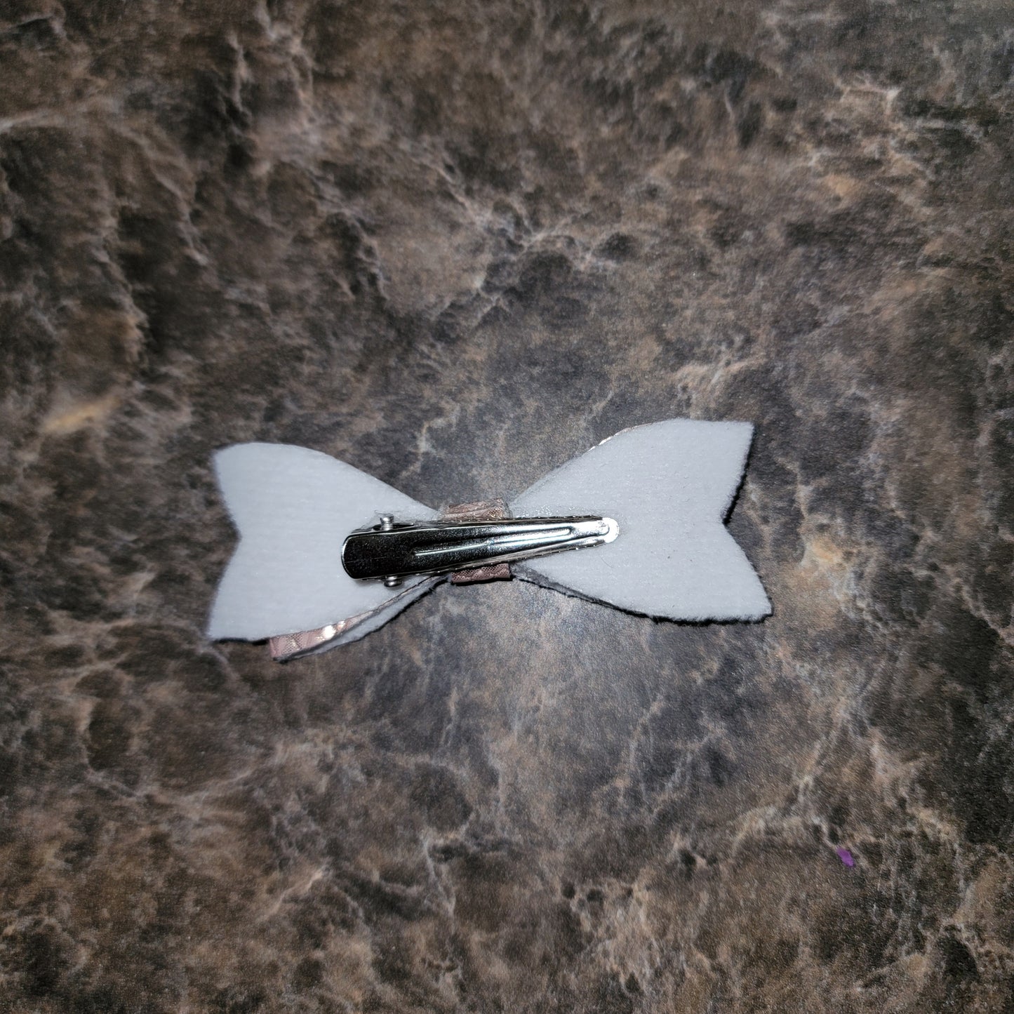 Champagne Textured Mini Bow