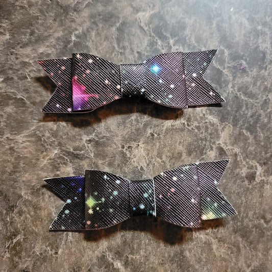 Rainbow Galaxy Bow Set