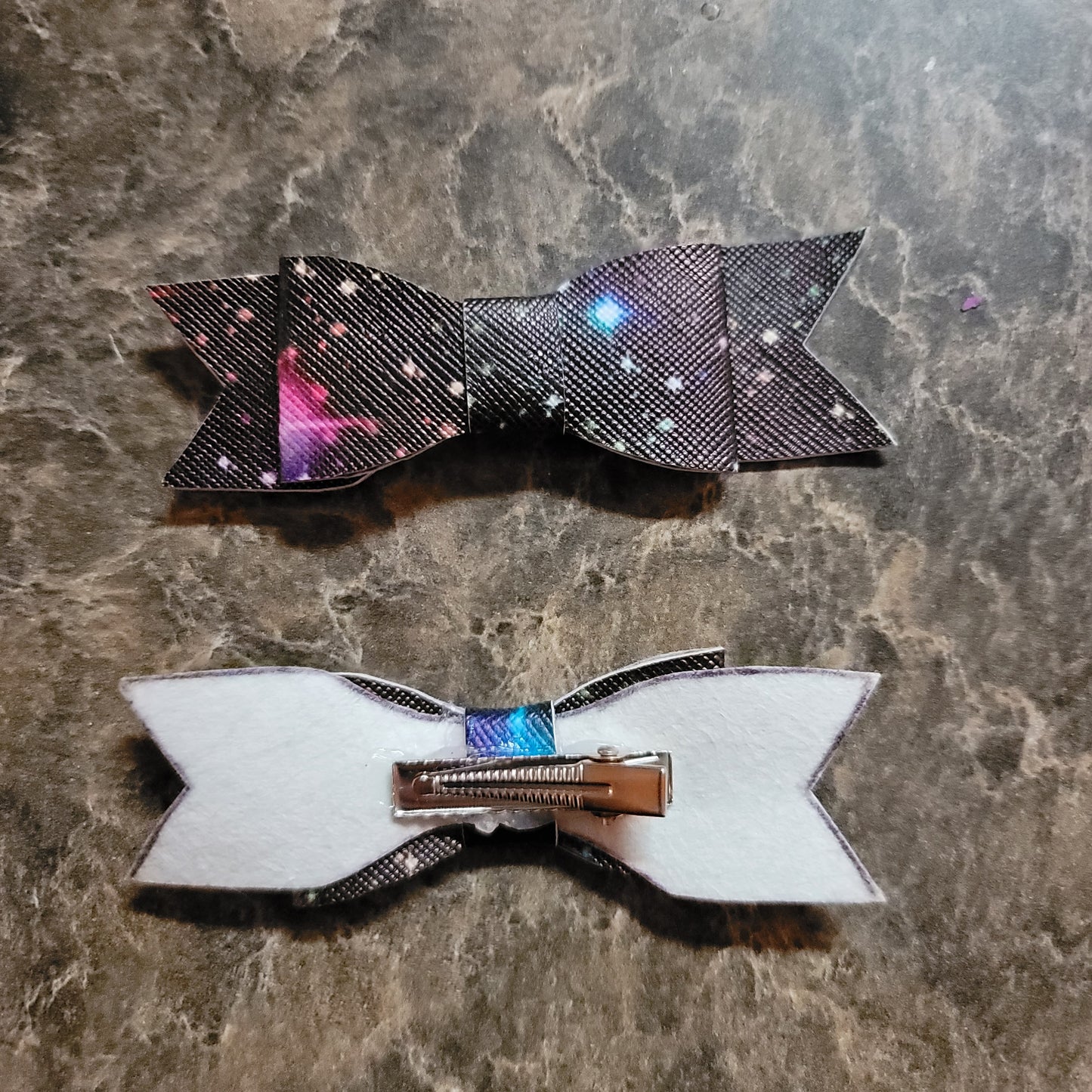 Rainbow Galaxy Bow Set