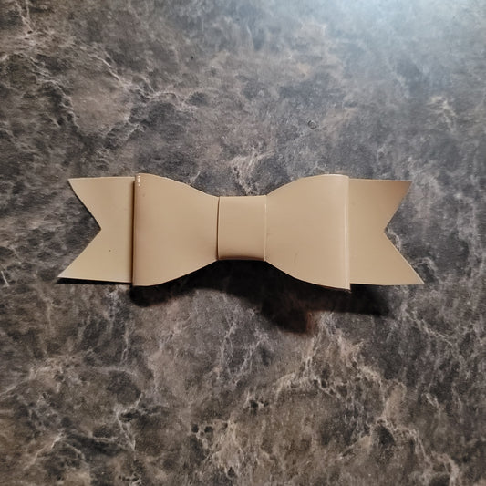 Tan Vinyl Bow