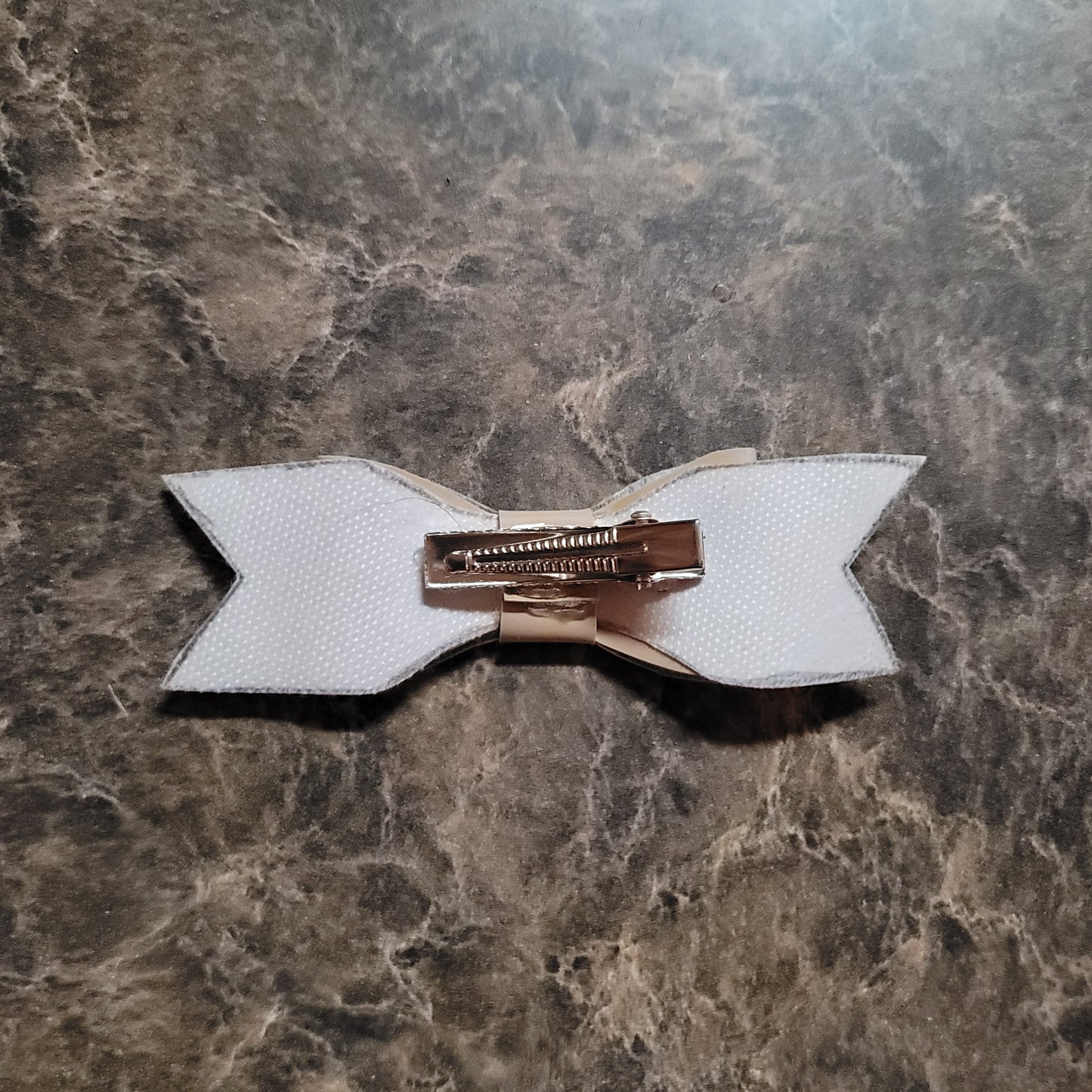 Tan Vinyl Bow