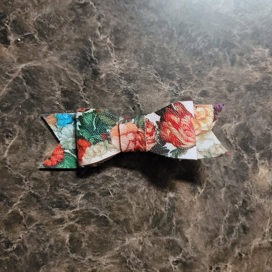 Multicolor Floral Bow