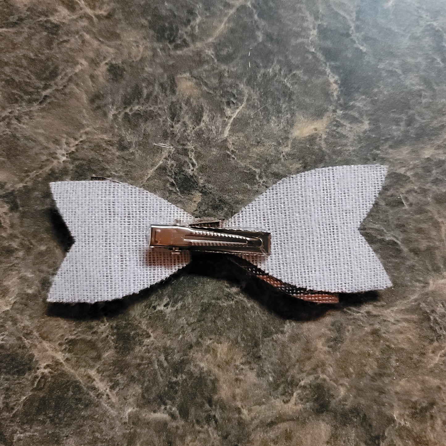Brown & Black Stripe Bow