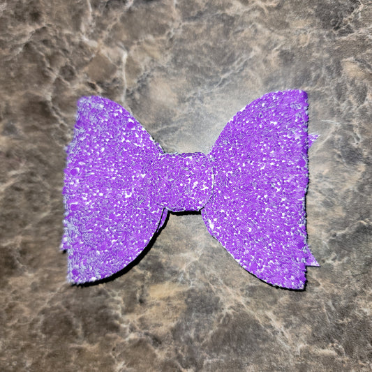 Purple Glitter Bow