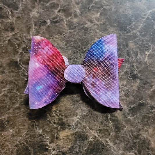 Tie Dye Galaxy Bow