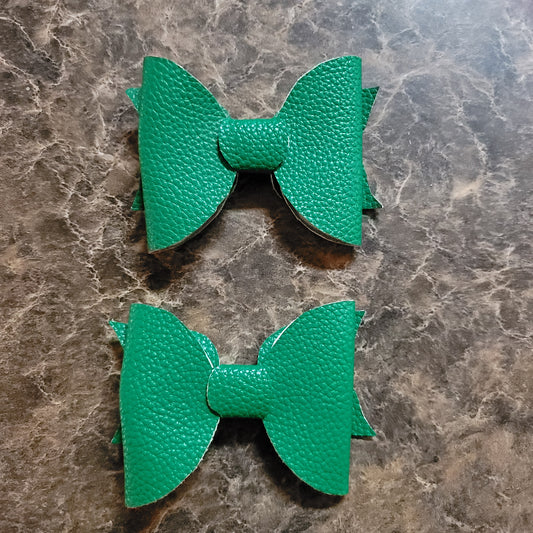 Medium Green Textured Bow