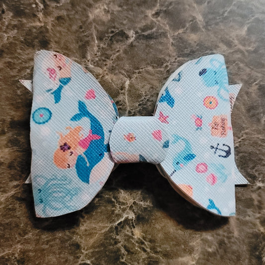 Blue Mermaid Bow