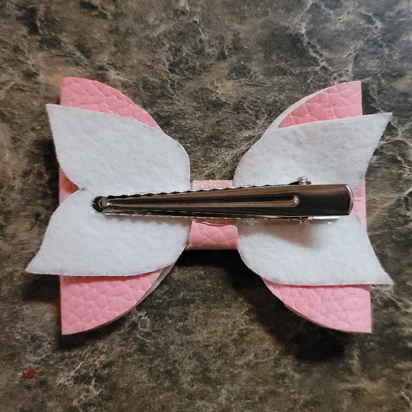 Pink Textured Bow