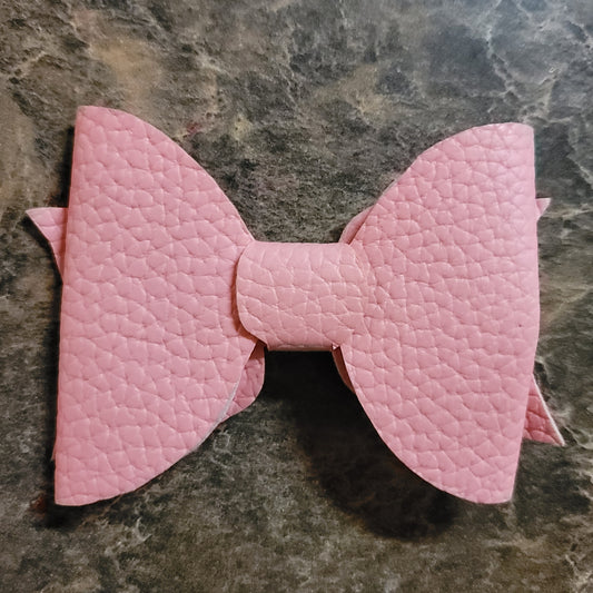 Pink Textured Bow