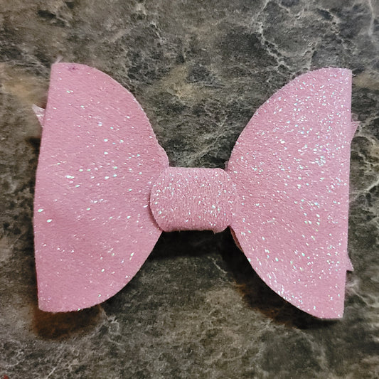 Pink Glitter Bow