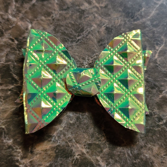 Holgraphic Diamond Texture Bow