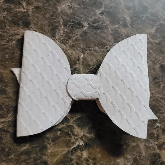 White Texture Bow
