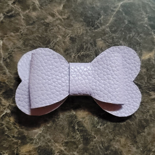 Pastel Purple Heart Bow