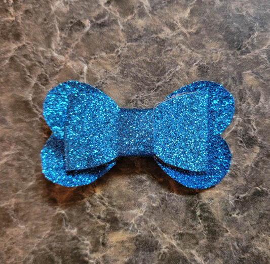 Blue Glitter Heart Boelw