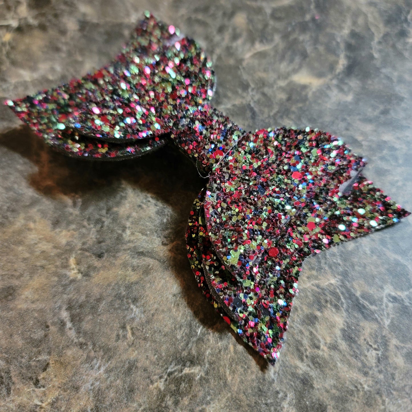 Watermelon Glitter Bow