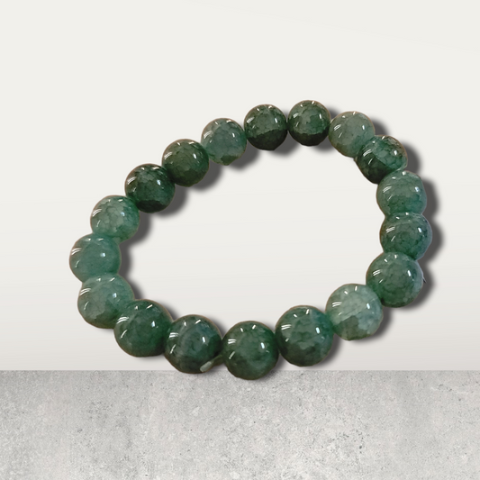 Green Strawberry Quartz Bracelet