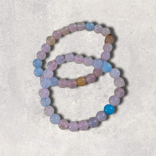 Chalcedony & Rose Quartz Bracelet