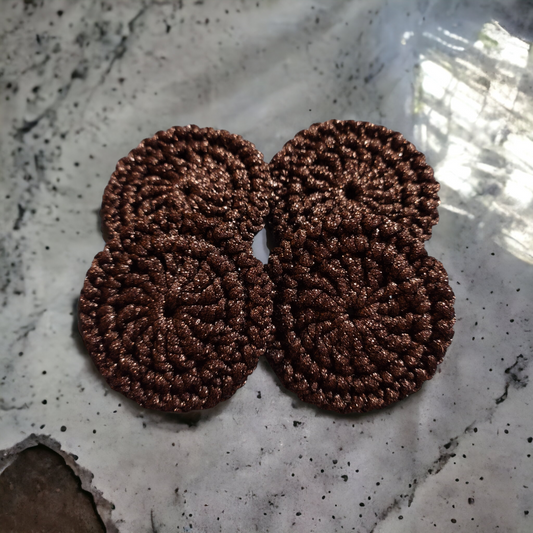 Black Round Dish Scrubbies