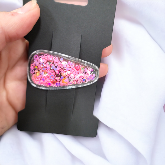 Iridescent Pink Rings & Multicolor Gems Single