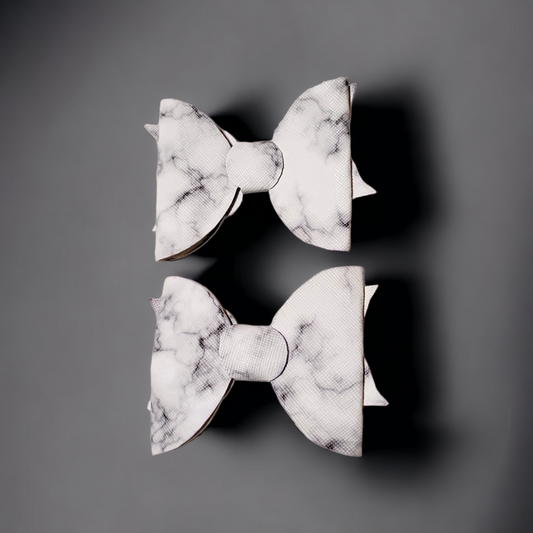 White Marble Bow