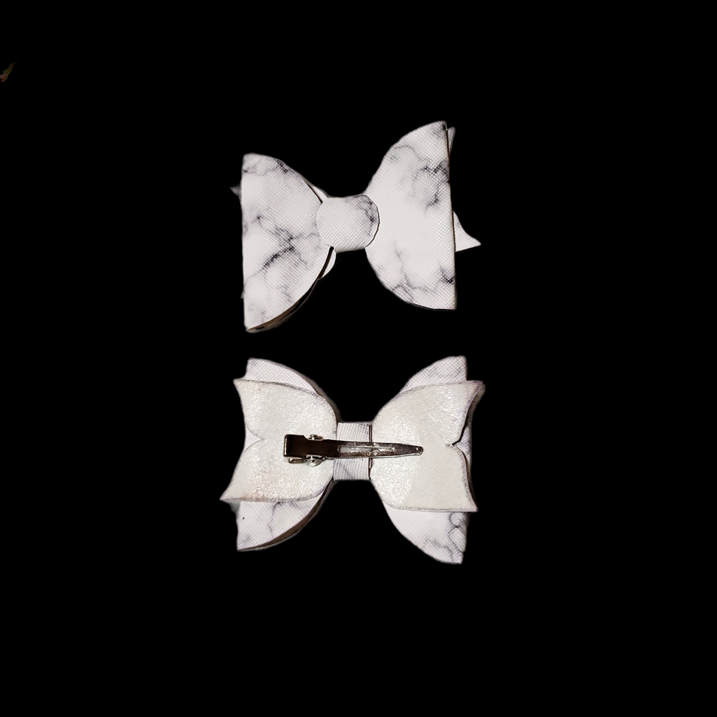 White Marble Bow