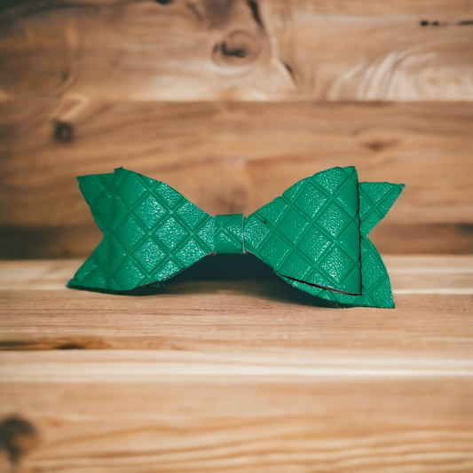 Green Cushion Texture Bow
